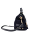 Tillie Satchel, &pound;220, Handbags, Navy, Suede, Side view